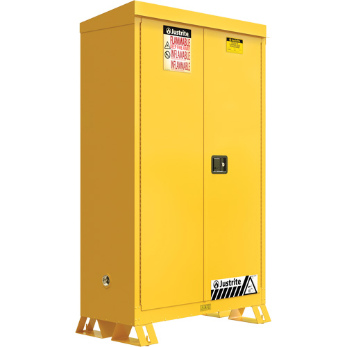 Outdoor Flammable Storage Cabinet, 45 gal., 2 Door, 43" W x 65" H x 18" D D. Morneault & Fils