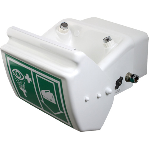 Eye/Face Wash, Wall-Mount Installation, Plastic Bowl D. Morneault & Fils