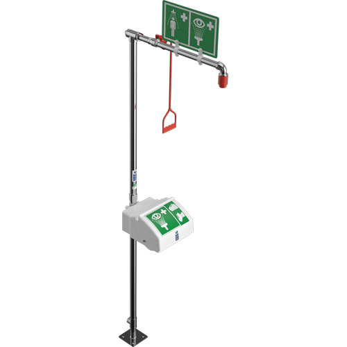 Douche combin&eacute;e avec cuvette ferm&eacute;e en ABS et entr&eacute;e inf&eacute;rieure, Socle D. Morneault & Fils