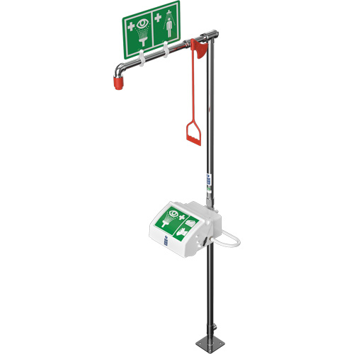 Combination Shower with Closed ABS Bowl & Top Inlet, Pedestal D. Morneault & Fils