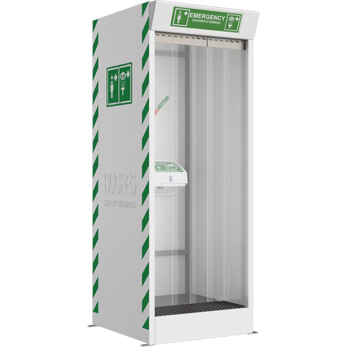Emergency Cubicle Shower & Covered Eye & Face Wash D. Morneault & Fils