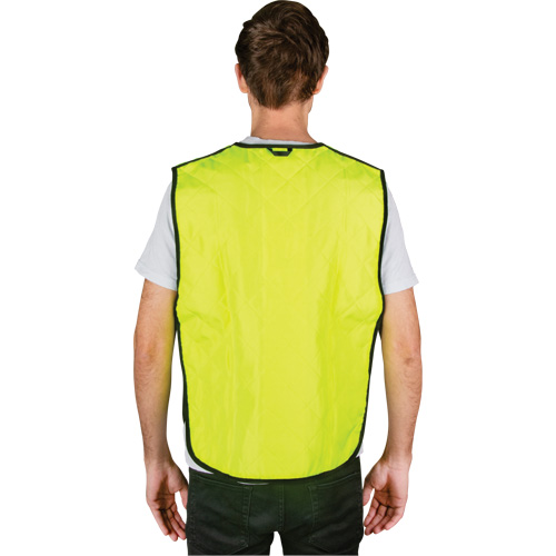 Veste refroidissante &agrave; &eacute;vaporation, Moyen, Jaune lime haute visibilit&eacute; D. Morneault & Fils