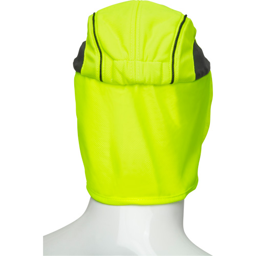 Cooling Hat with Neck Shade, Hi-Vis Lime D. Morneault & Fils