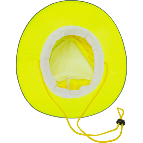 Chapeau de p&ecirc;cheur &agrave; refroidissement par &eacute;vaporation, Lime haute visibilit&eacute; D. Morneault & Fils