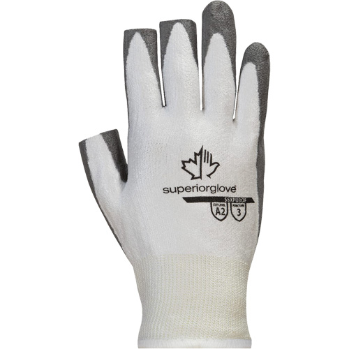 Superior Touch&reg; SSXPU3OF Open-Finger Gloves, Size 6, 13 Gauge, Polyurethane Coated, Dyneema&reg; Shell, ASTM ANSI Level A2 D. Morneault & Fils