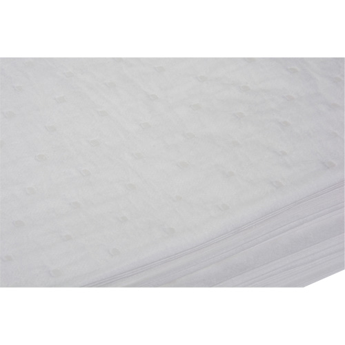 Feuilles absorbantes li&eacute;es, Huile seulement, 15" x 19", 10 gal. d'absorption D. Morneault & Fils