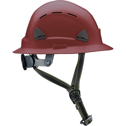 Fibre Metal Climbing Style Helmet with Full Brim, Meets CSA Type 2, Ratchet Suspension, Vented D. Morneault & Fils