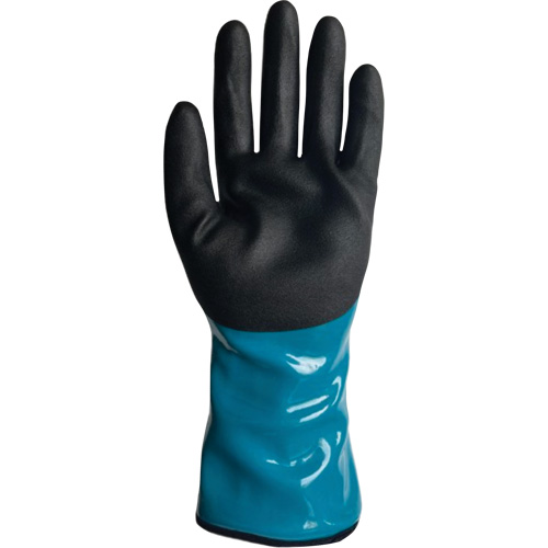 Gants alimentaires de protection contre les produits chimiques, le froid et la coupe, Taille 7, 12" lo, PVC, Doublure en Nylon D. Morneault & Fils