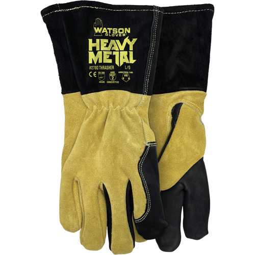 2780 Thrasher MIG/Stick Welding Gloves, Split Cowhide, Size Small D. Morneault & Fils