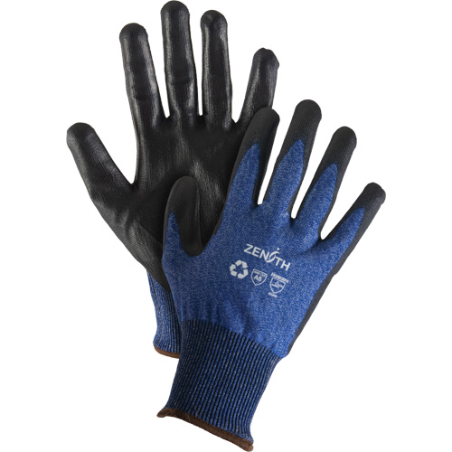 Gants &eacute;lastiques &eacute;cologiques r&eacute;sistants &agrave; la coupe, Taille 10, Calibre 18, Rev&ecirc;tement Polyur&eacute;thane, Enveloppe en Acier inoxydable/PEHP/rPET, ASTM ANSI niveau A5 D. Morneault & Fils