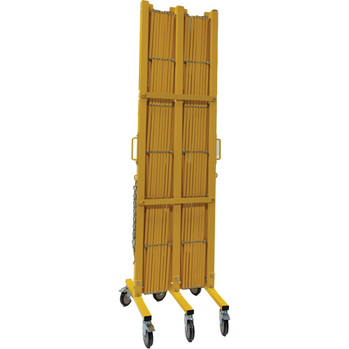 Expandable Barrier, 84" H x 20' L, Yellow D. Morneault & Fils