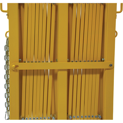 Expandable Barrier, 84" H x 20' L, Yellow D. Morneault & Fils