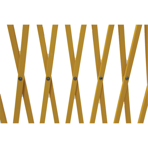 Expandable Barrier, 84" H x 20' L, Yellow D. Morneault & Fils