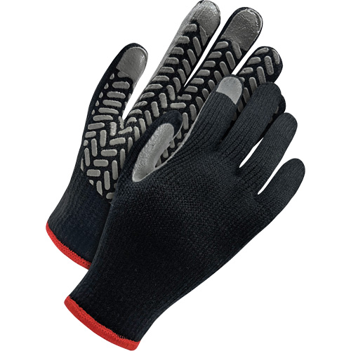 Deny&reg; Acrylic Glove with PVC Grip, Size Large D. Morneault & Fils