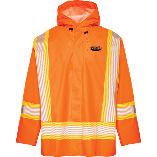 R804 Hurricane Rain Jacket, Small, High Visibility Orange D. Morneault & Fils