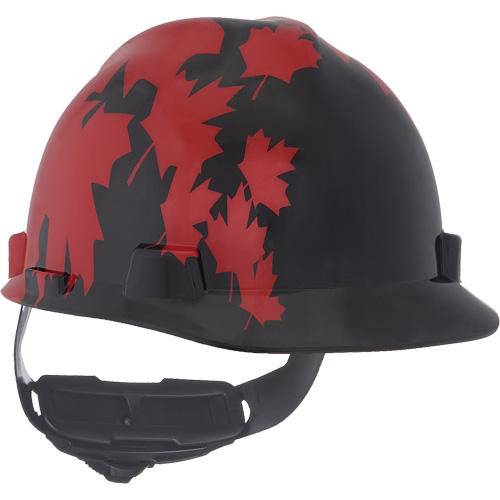 Casque sp&eacute;cialis&eacute; V-Gard, Suspension Rochet, Noir/Rouge D. Morneault & Fils