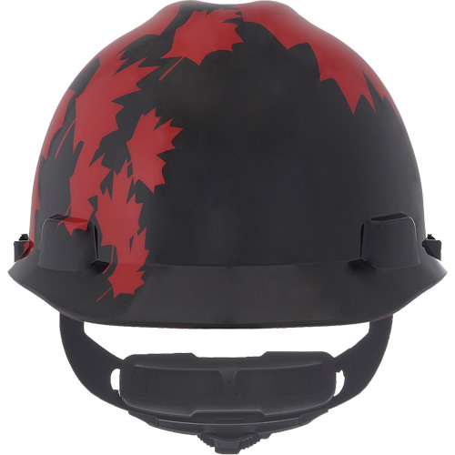 Casque sp&eacute;cialis&eacute; V-Gard, Suspension Rochet, Noir/Rouge D. Morneault & Fils