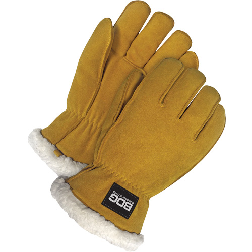 Driver's Gloves, X-Large, Split Deerskin Palm, Sherpa Inner Lining D. Morneault & Fils
