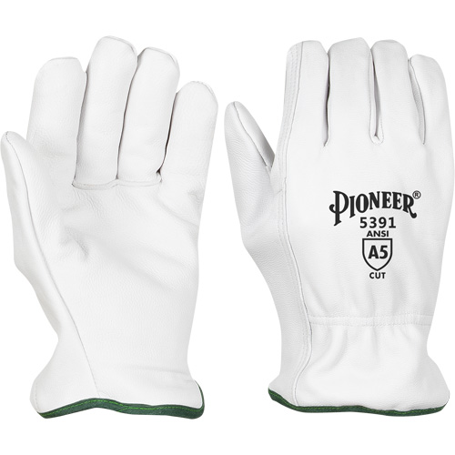 Cut-Resistant Driver's Gloves, Small, Grain Goatskin Palm D. Morneault & Fils