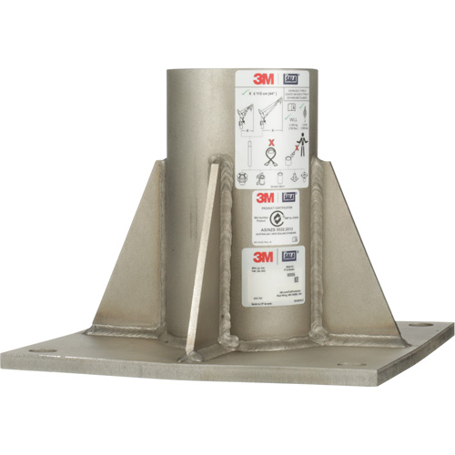 DBI-SALA&reg; Confined Space Floor Mount High Capacity Davit Mast Base, Stainless Steel D. Morneault & Fils