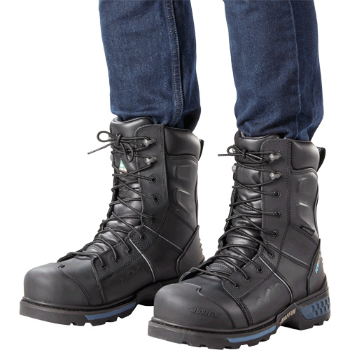 Ice Monster Men's Safety Boots, Leather, Puncture Resistant Sole, Size 10-1/2 D. Morneault & Fils