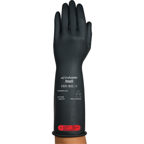 Gants &eacute;lectriques isol&eacute;s ultra l&eacute;gers ActivArmr RIG R014BUL, ASTM classe 0, Taille 7, 14" lo D. Morneault & Fils