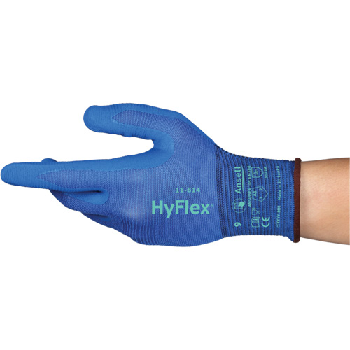 Gants Hyflex 11-814, Taille 5/2T-petit, Calibre 18, Rev&ecirc;tement Mousse de nitrile, Enveloppe en Nylon/Spandex, ASTM ANSI niveau A1/EN 388 niveau 1/EN 388 niveau A D. Morneault & Fils