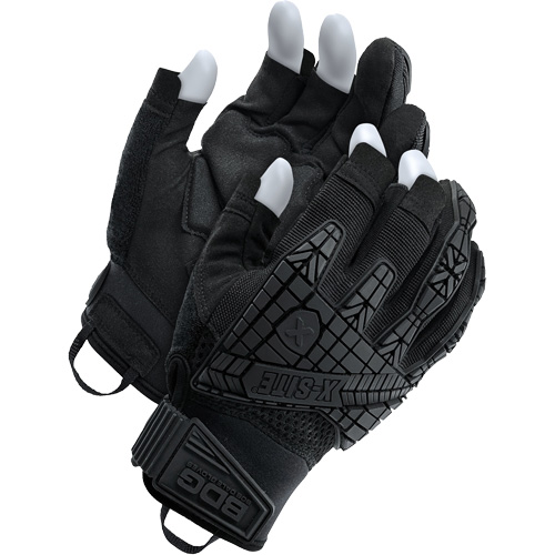 X-Site&reg; Impact Trigger Finger Gloves, Suede Palm, Size X-Small D. Morneault & Fils