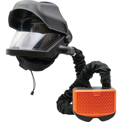 PEAKAIR MAXSHIELD avec devant rabattable & ensemble de souffleur ADF X90VX, Respirateur &agrave; masque, Pile Lithium-ion D. Morneault & Fils