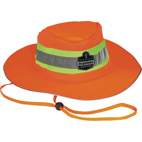 Chapeau de soleil de garde forestier GloWear 8935, grand/tr&egrave;s-grand, Orange haute visibilit&eacute;, Polyester D. Morneault & Fils