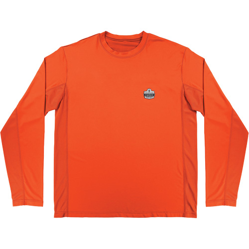 Chill-Its 6689 Cooling Long Sleeve Sun Shirt with UV Protection, Orange, Small D. Morneault & Fils