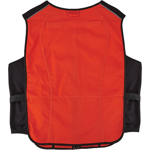 Veste de refroidissement &agrave; changement de phase l&eacute;g&egrave;re avec sachets de recharge Chill-Its 6260, 2T-grand/3T-grand, Orange D. Morneault & Fils