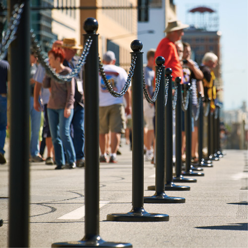 Chaîne de barri&egrave;re en plastique, Vert D. Morneault & Fils