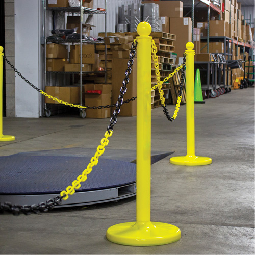 Chaîne de barri&egrave;re en plastique &agrave; deux couleurs, Vert/Blanc D. Morneault & Fils