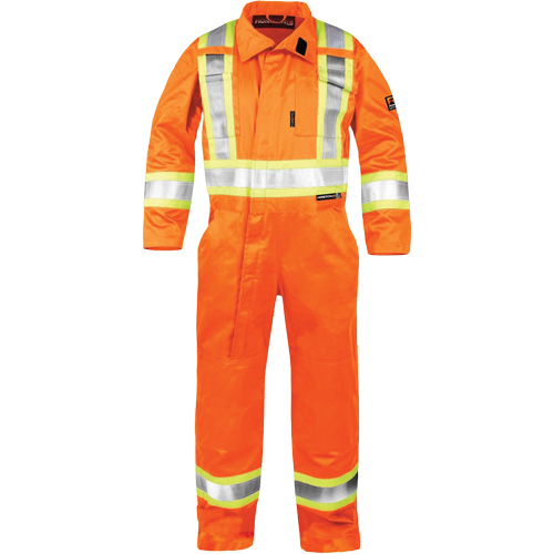 Combinaison ignifuge haute visibilit&eacute;, Taille 5T-Grand, Orange D. Morneault & Fils