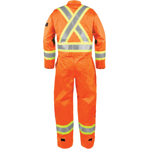 Combinaison ignifuge haute visibilit&eacute;, Taille 5T-Grand, Orange D. Morneault & Fils