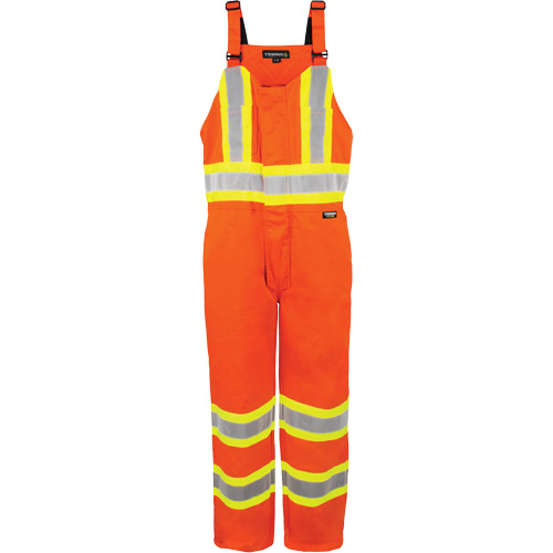 Salopette non doubl&eacute;e haute visibilit&eacute;, T-petit, Orange haute visibilit&eacute; D. Morneault & Fils