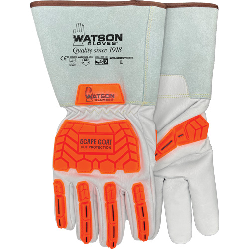 Gants r&eacute;sistants &agrave; la coupe Scape Goat, T-petit, Paume en Ch&egrave;vre, Poignet Manchette/Conducteur D. Morneault & Fils