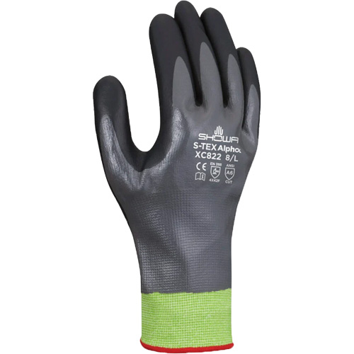 S-TEX Alpha XC822 Cut-Resistant Gloves, Size X-Large/9, 18 Gauge, Nitrile Coated, Tungsten Shell, ASTM ANSI Level A6 D. Morneault & Fils