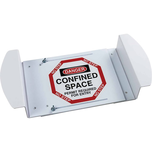 "Danger Confined Space Permit Required For Entry" Manhole Sign, 21" x 30", Polystyrene, English D. Morneault & Fils
