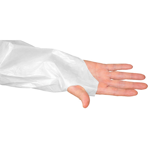 CoverMe Gown with Thumbholes, One Size, White, Polyethylene D. Morneault & Fils