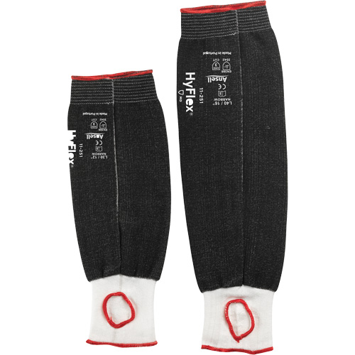 HyFlex 11-251 Narrow Protective Sleeve, Intercept, 12", ASTM ANSI Level A3, Black D. Morneault & Fils