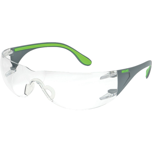 Lunettes de s&eacute;curit&eacute; gris/vert Adapt Lite, Lentille Transparent, Antibu&eacute;e/Anti-&eacute;gratignures, ANSI Z87+/R&eacute;pond ou surpasse la norme CSA Z94.3 D. Morneault & Fils