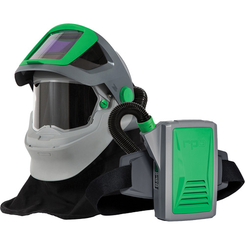 Z4&reg; Welding Respirator with FR Shoulder Cape & PX5&reg; PAPR, Facepiece Respirator/Welding Helmet D. Morneault & Fils