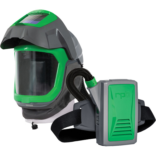 Z-Link Respirator Helmet with Face Seal, Visor & Belt Mount, Facepiece Respirator/Welding Helmet, Lithium-Ion Battery D. Morneault & Fils