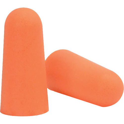 SEALTEC33 Orange Tapered PU Foam Disposable Earplugs, Bulk - B D. Morneault & Fils