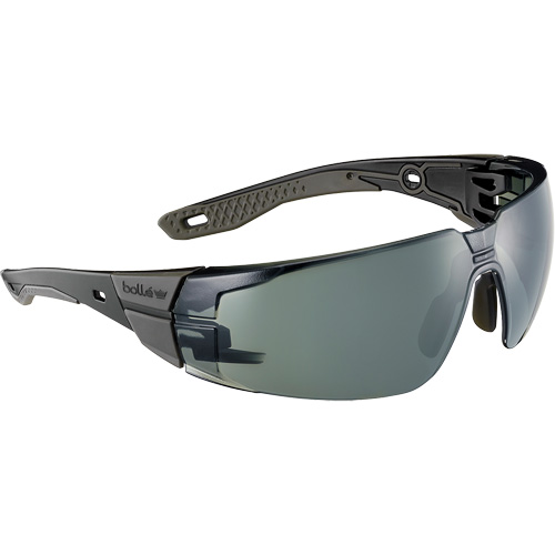 Lunettes de s&eacute;curit&eacute; RUSH+ 2.0 avec monture noire et grise, M/G, Lentille Gris/3,0, Antibu&eacute;e/Anti-&eacute;gratignures, ANSI Z87+ D. Morneault & Fils