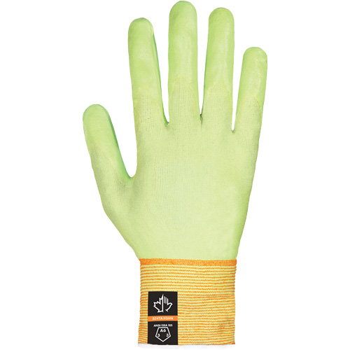 Dexterity Max Ultra-Thin High-Visibility Cut-Resistant Gloves, 6, Foam Nitrile Coated, ASTM ANSI Level A6 D. Morneault & Fils