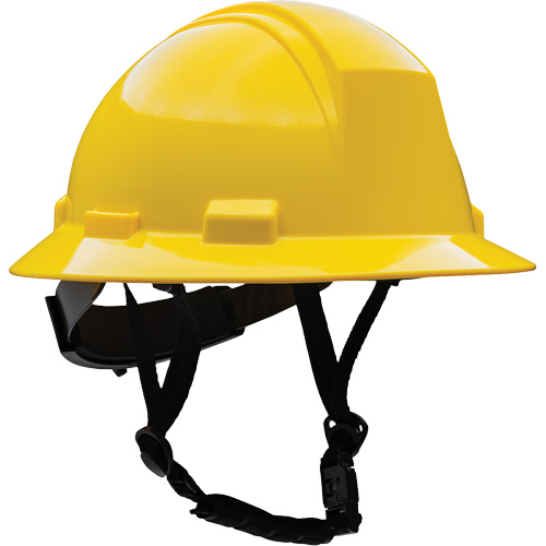 Kilimanjaro Full Brim Safety Helmet with HDPE Shell, Meets CSA Type 2, Ratchet Suspension, Non-Vented D. Morneault & Fils