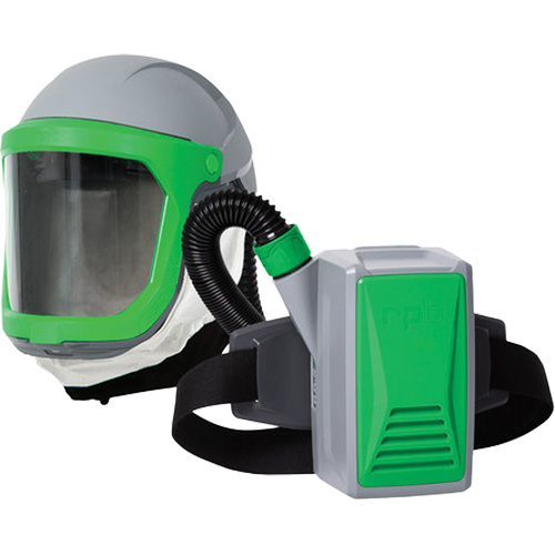 Syst&egrave;me de protection respiratoire &agrave; &eacute;puration dair motoris&eacute;e (PAPR) Z-Link de RPB Safety, Respirateur &agrave; masque, Pile Lithium-ion D. Morneault & Fils